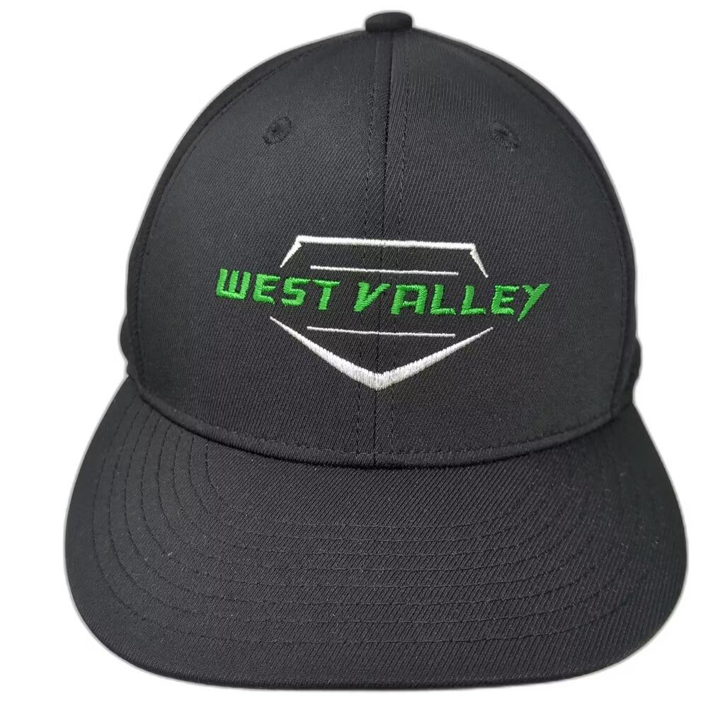 Champro West Valley Baseball Cap Black Green XL Hat Embroidered Stretch Fit
